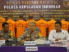 Melalui Press Release, Kapolres Kepulauan Tanimbar Hadirkan 13 Tersangka Kasus Kriminal
